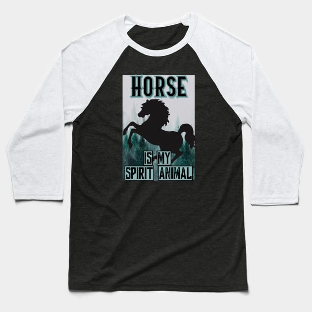 Horse lover Baseball T-Shirt by samsamteez